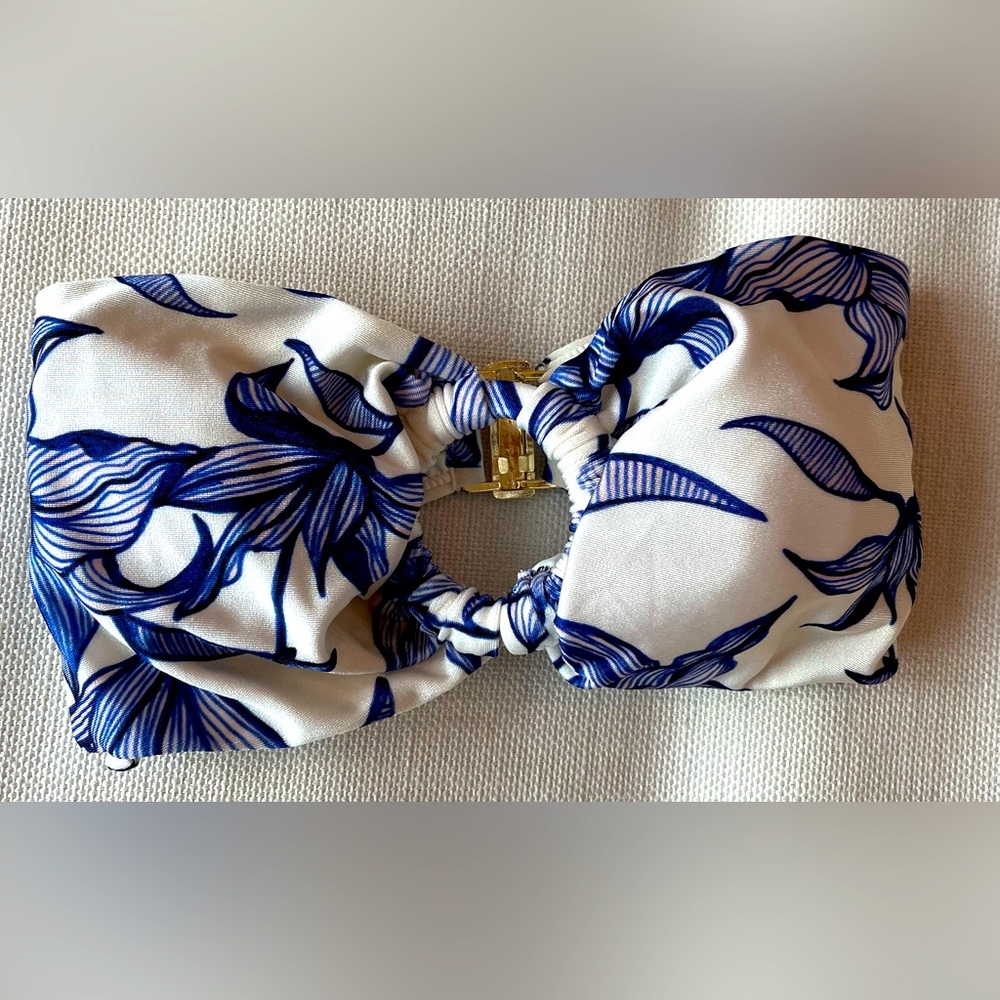 PatBO Stargazer Strapless Bikini Top, size small